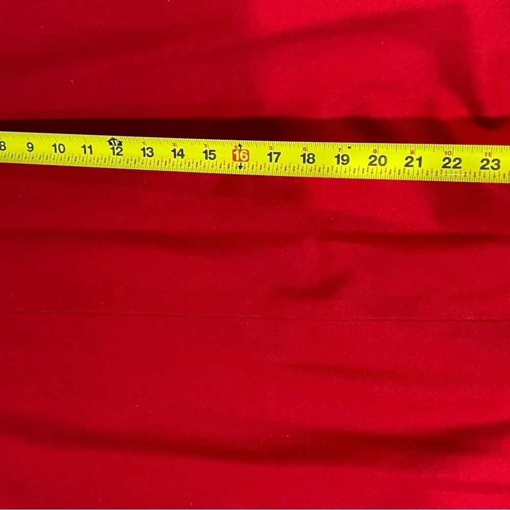 Vtg Pendleton Red 100% Virgin‎ Wool Skirt Womens Size 18 USA Midi A-Line *read*